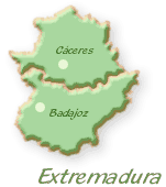Mapa de Exttremadura