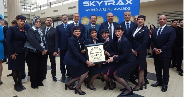 Equipo de la aerolínea Egyptair