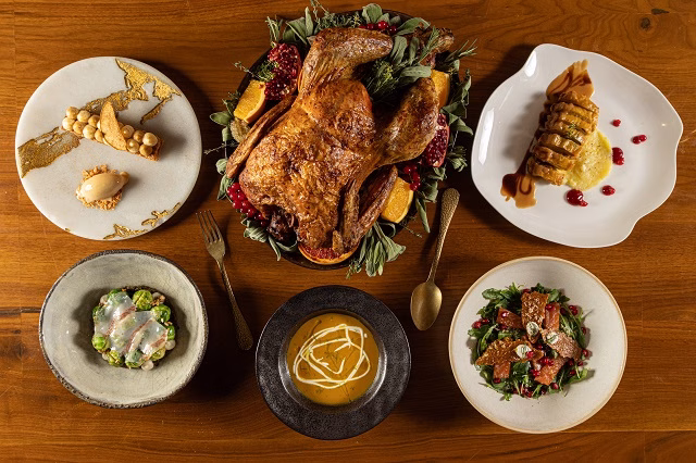 Propuesta gastronómica del restaurante ABYA para el día de Acción de Gracias