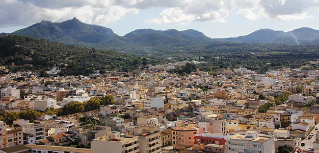 Vista panorámica de Felanitx (Mallorca)